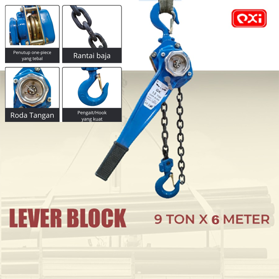 Lever Block / Kotrek Rantai / Alat Angkat - 9T X 6M