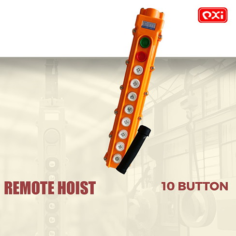 Remote Hoist Button Control 10 Tombol