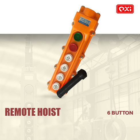 Remote Hoist Button Control 6 Tombol