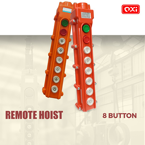 Remote Hoist Button Control 8 Tombol