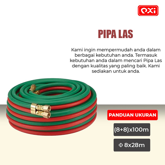 Pipa Oksigen / Pipa Oxygen/Selang pipa las